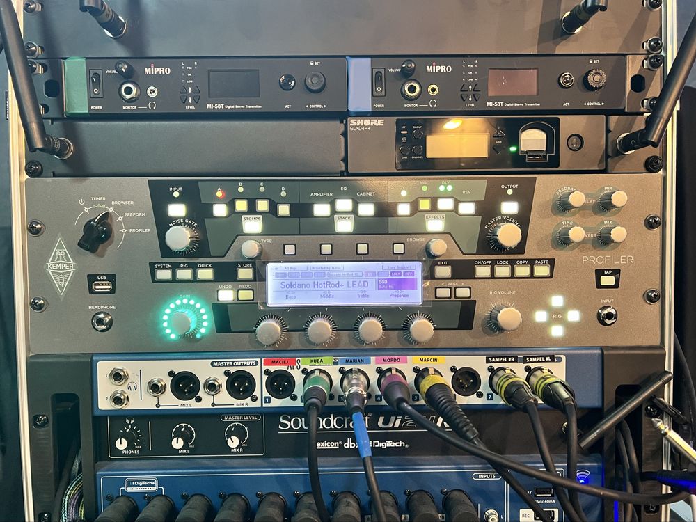 Kemper PowerRack (z końcówką mocy) + sterownik + osłony KnK Shields