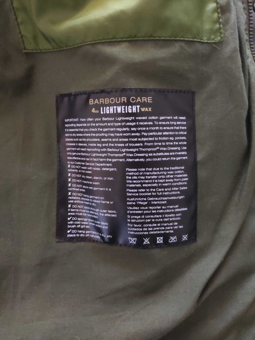 casaco Barbour verde encerado original novo (nunca usado) tamanho M