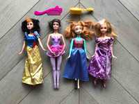 lalki Disney i Barbie zestaw 4 laleczek z akcesoriami