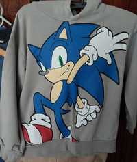 2 bluzy szare Sonic ( H&M- 122/128) ) + Minecraft 128