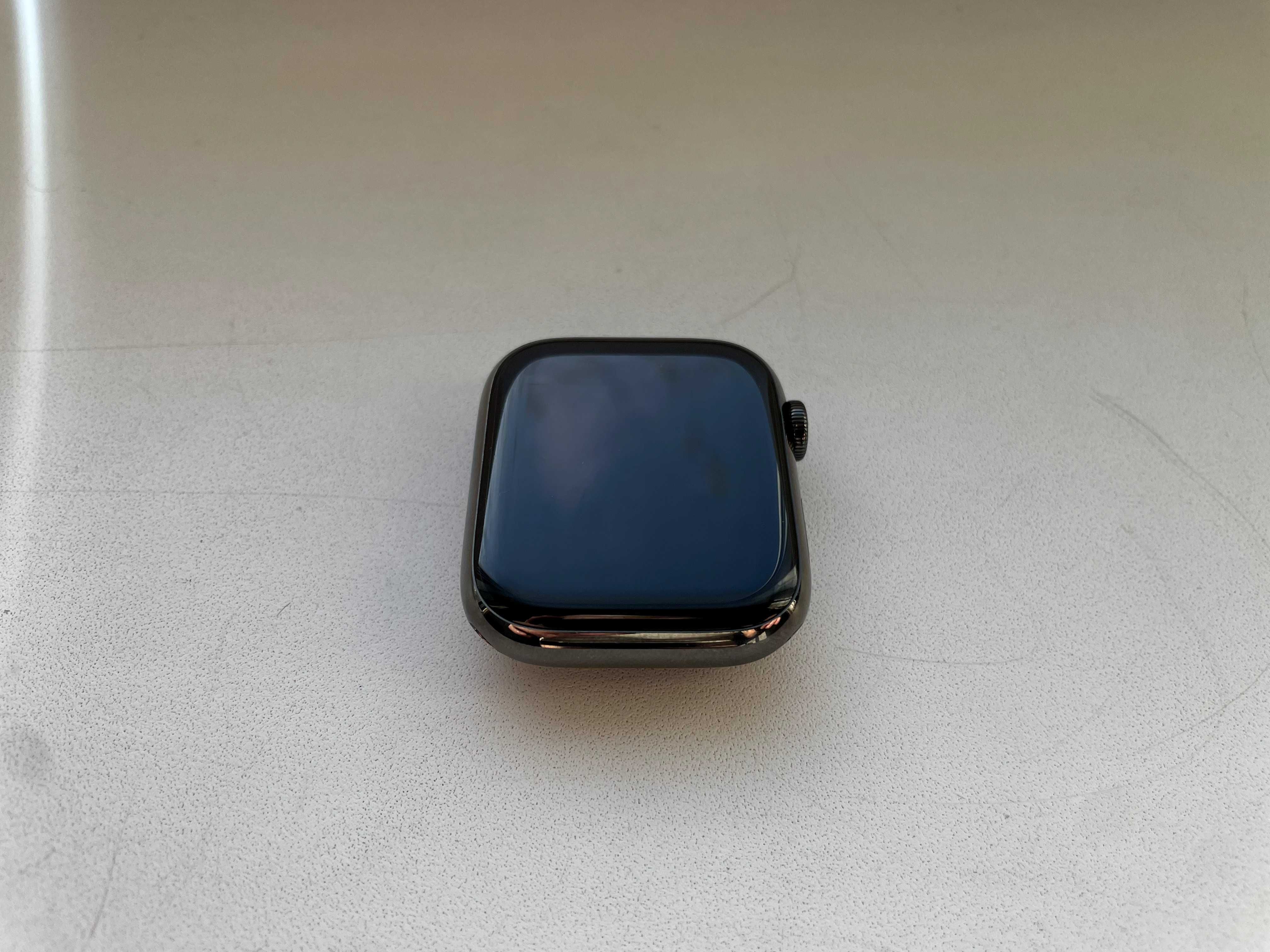  Apple Watch 7 45мм САПФИР стекло МЕТАЛ корпус Bat 78% Graphite