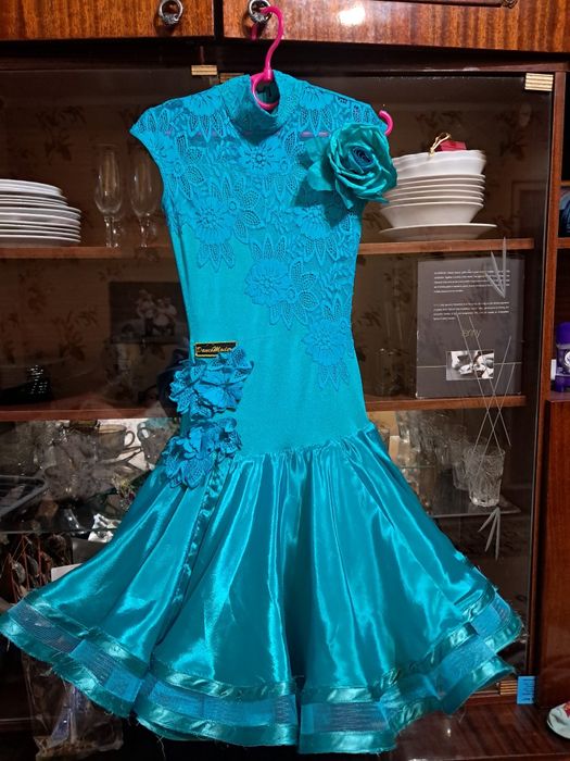 Платье Бейсик для бальных танцев 7-8лет