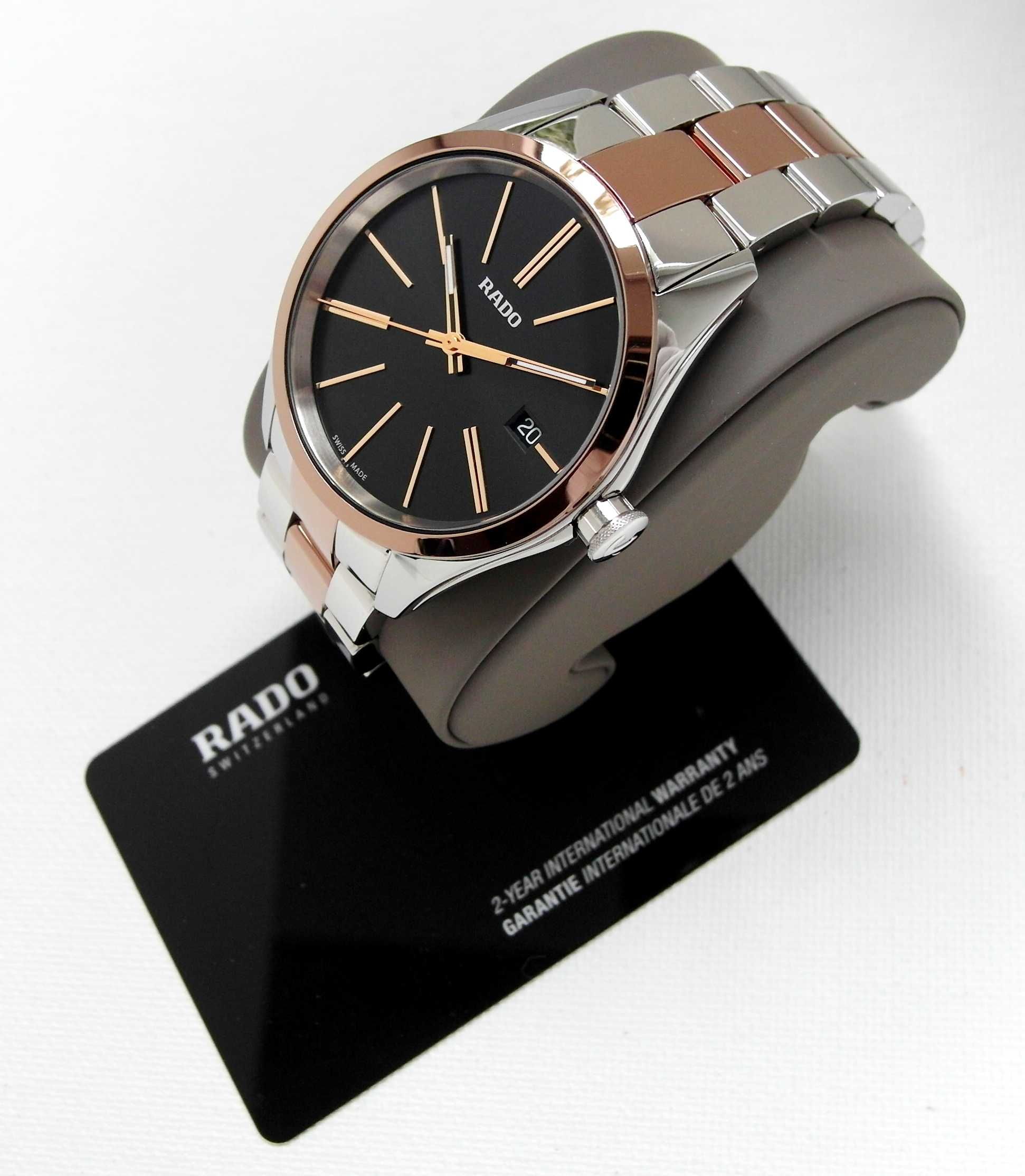 RADO HYPERCHROME,złota ceramika stal komplet idealny