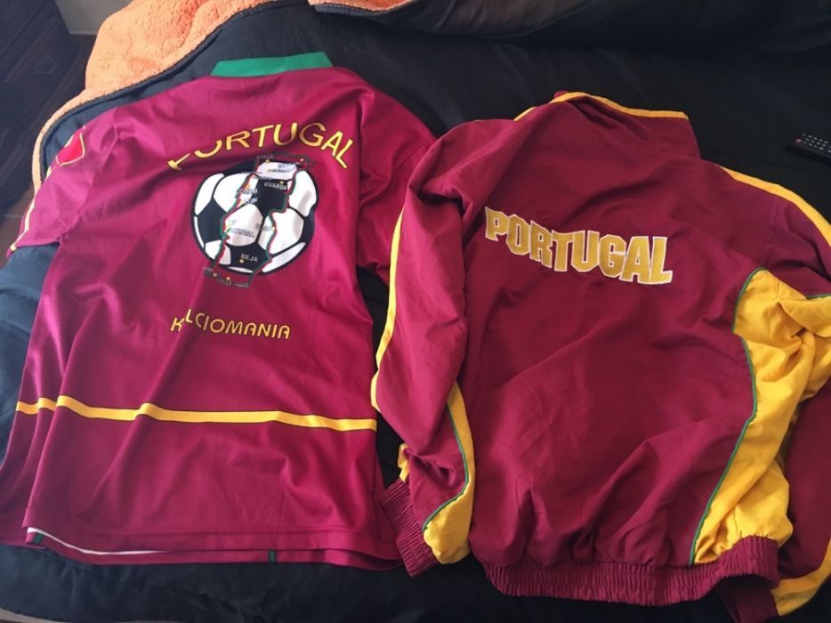 Blusão Euro 2004 e camisola Portugal ambos em bom estado,vintage