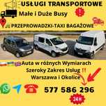 24/7 Usługi transportowe Przeprowadzki, Przewóz Mebli TAXI BAGAŻOWE 24