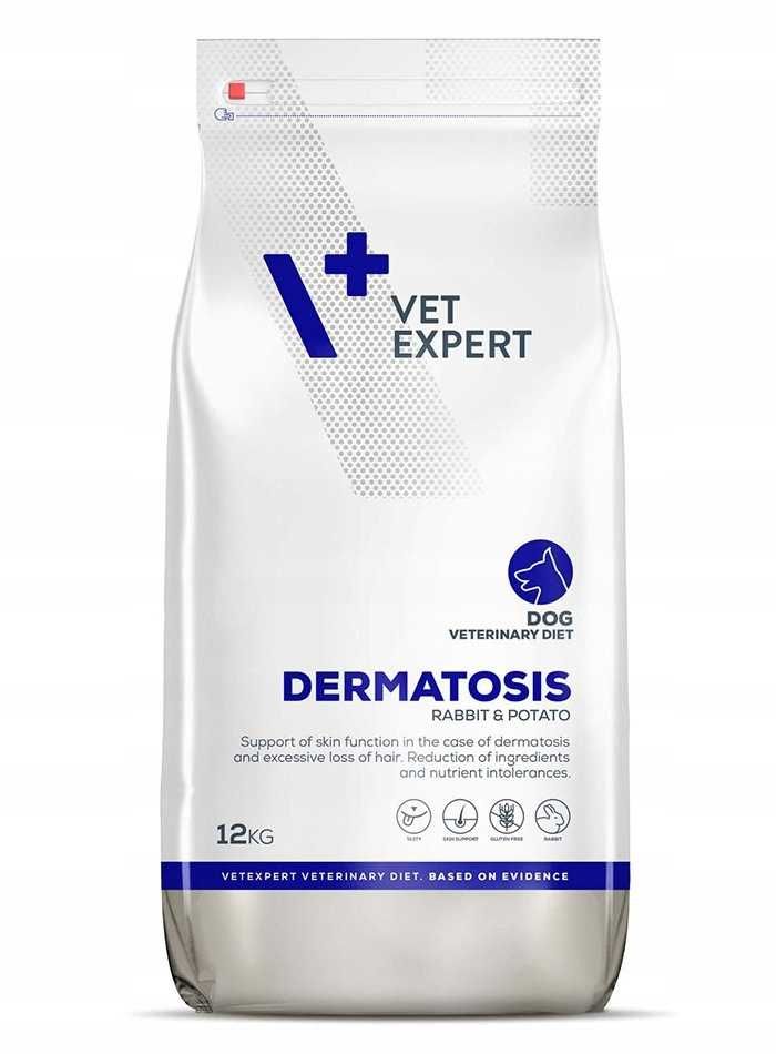 4T Vet Expert Dog Dermatosis Rabbit 12 kg promocja