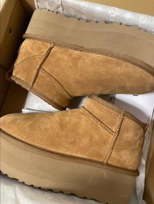 "Buty Trampki"UGG_Classic_Ultra_Mini_Platformie_Roz.37