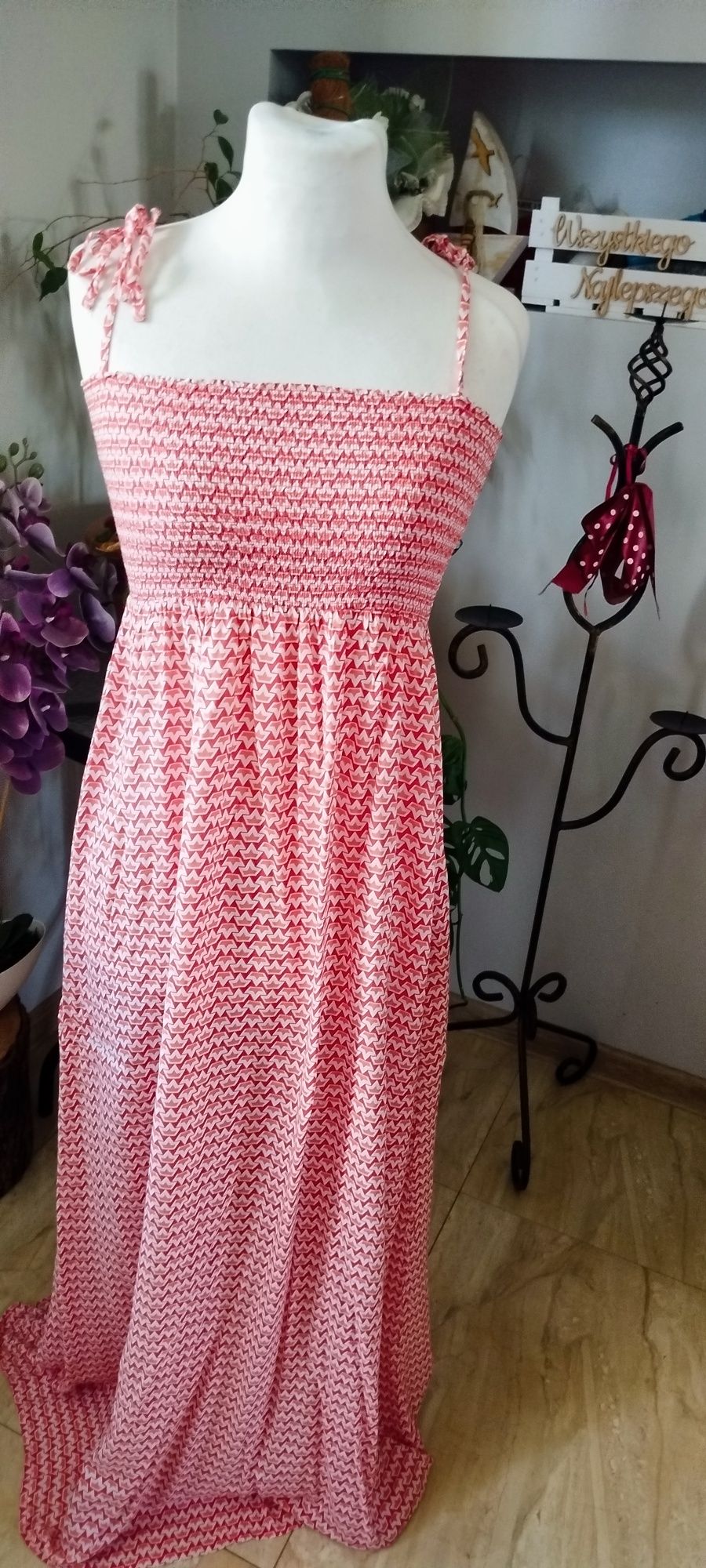 Długa sukienka maxi rayon s m