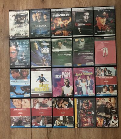 Filmy DVD różne 80 sztuk.