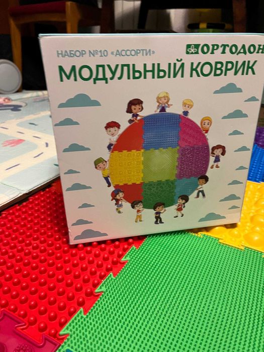 ЗНИЖКА ДО СВЯТ|Масажний ортопедичний килимок (10 пазлів)