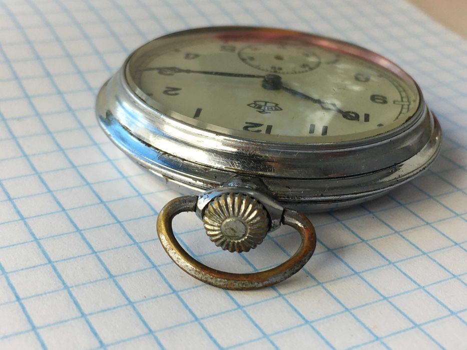 Часы карманные Thiel механические Германия - механизм рабочий