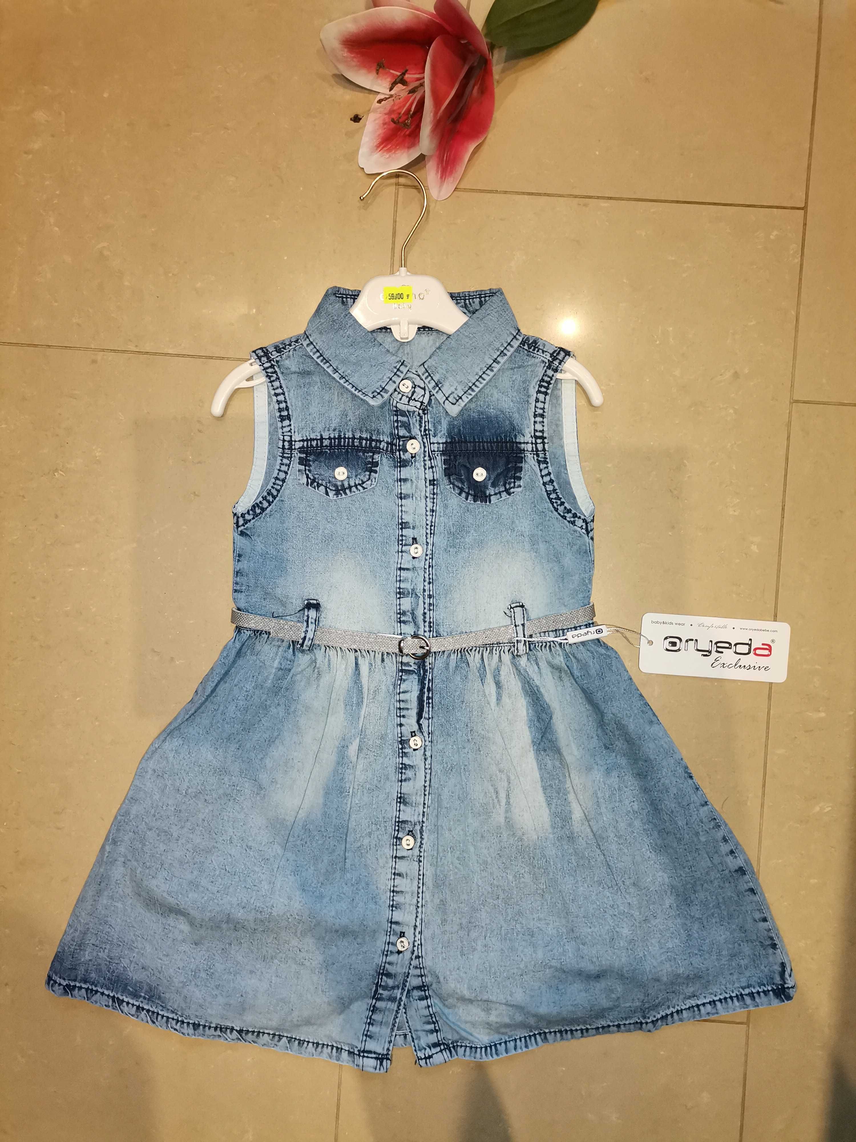 Sukienka bawełniana ala jeans r 98/104, nowa