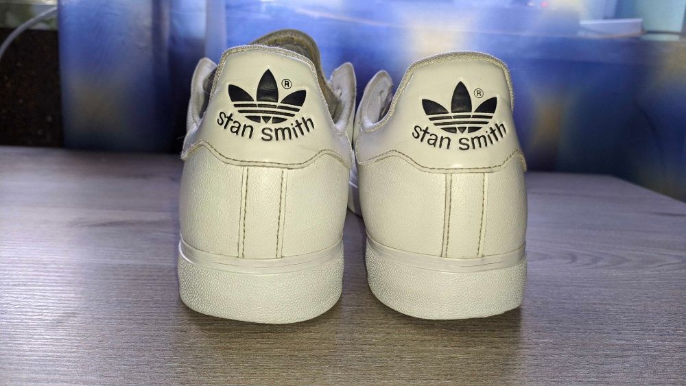 Adidas stan smith - кожанные кроссовки кеды