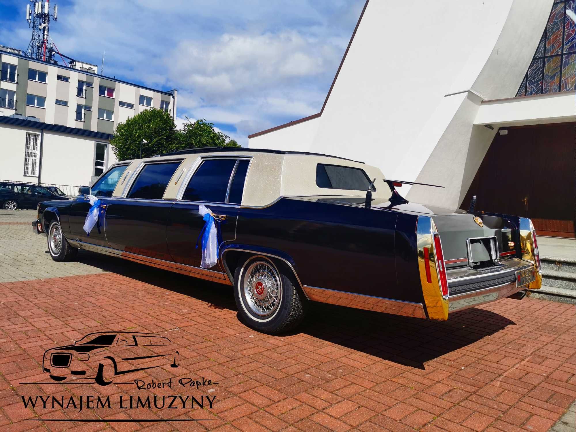 Limuzyna do ślubu ze szklanym dachem CADILLAC ! 7-osobowa