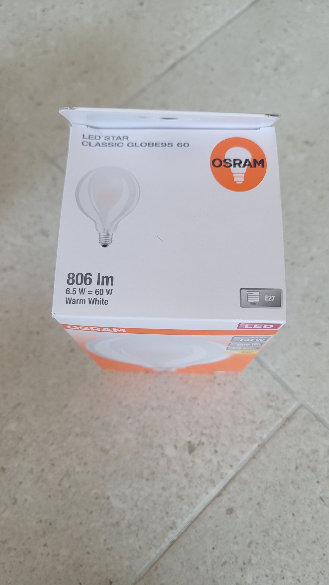 Лампа FIL Osram 7w E27 G95