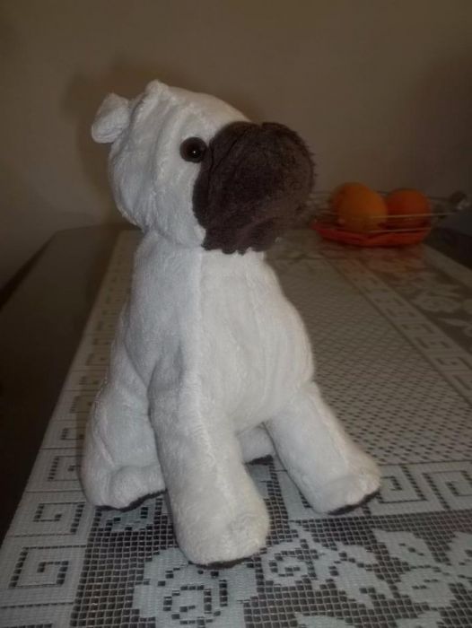 Pluszak Piesek Biało-brązowy