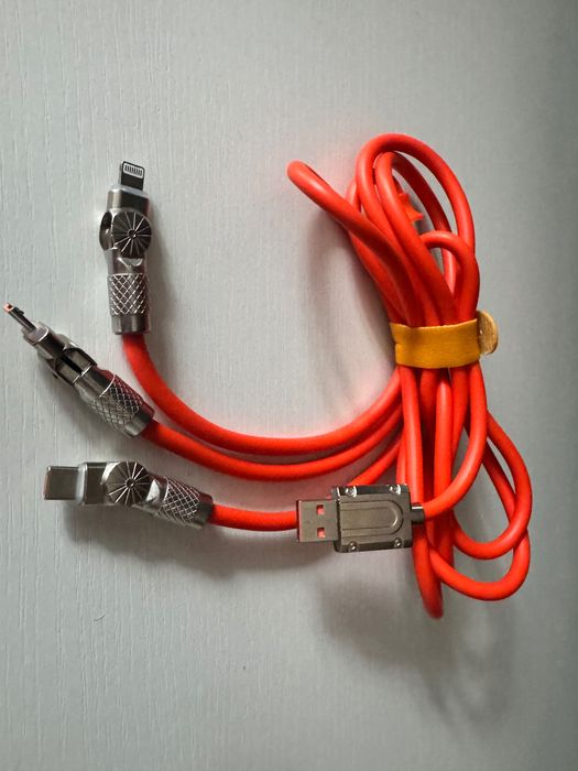 Зарядний кабель 3 В 1 120 Вт 6 A для IPhone Micro USB Type-C