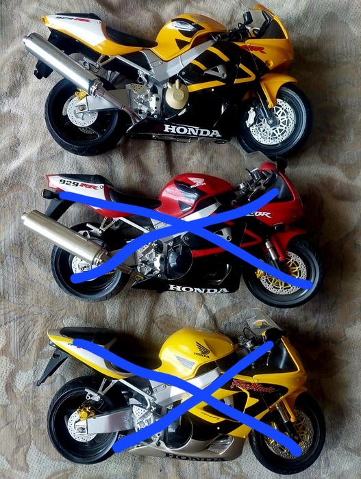 Моделі мотоциклів 1:6 Великі