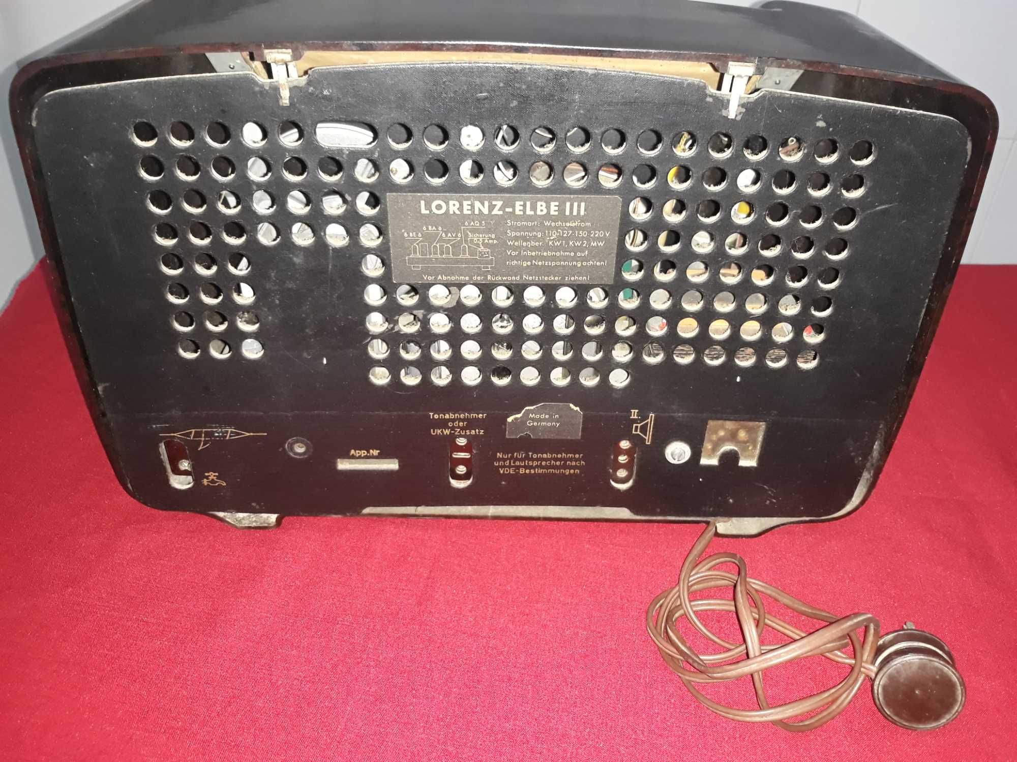 Radio Antigo Lorenz Elbe 3