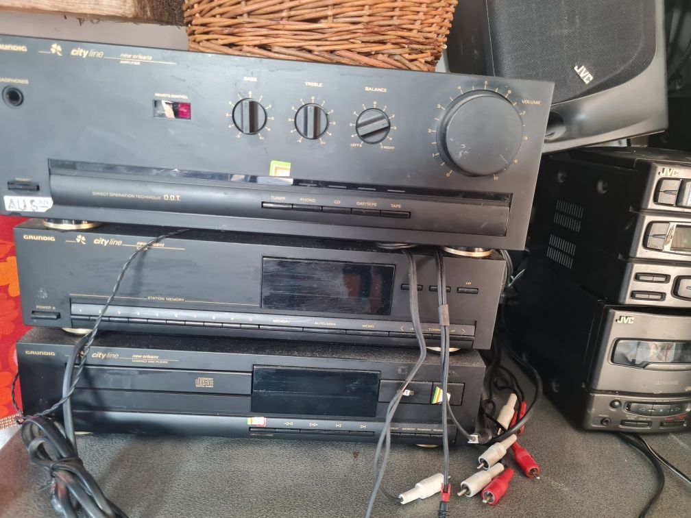 Wieża stereo,wzmacniacz,amplituner..sprzęt audio kolekcja