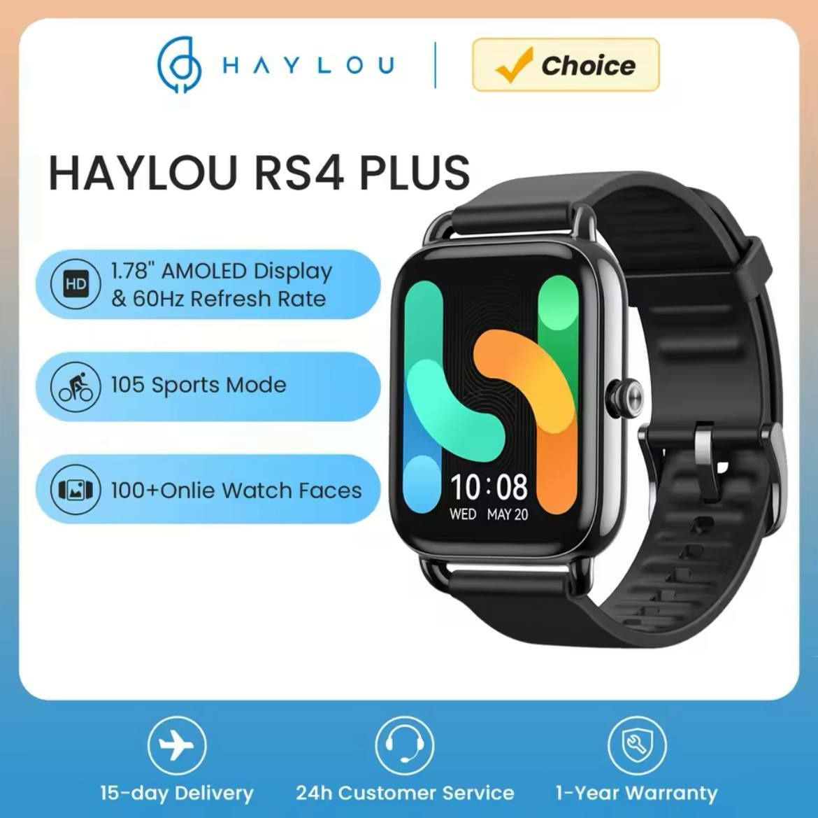 Смарт-часы HAYLOU RS4 Plus