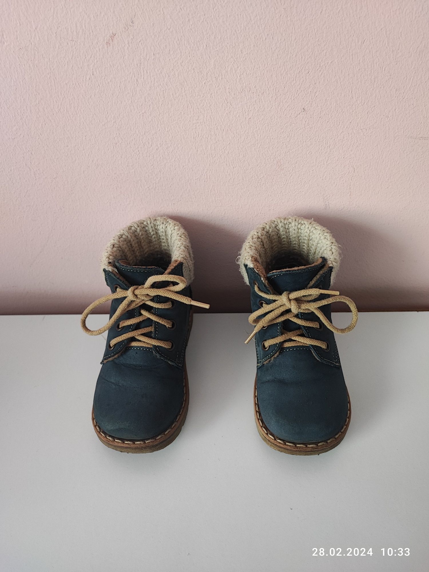 Buciki, buty wiosenne Emel z lekkim ociepleniem. 13,8cm