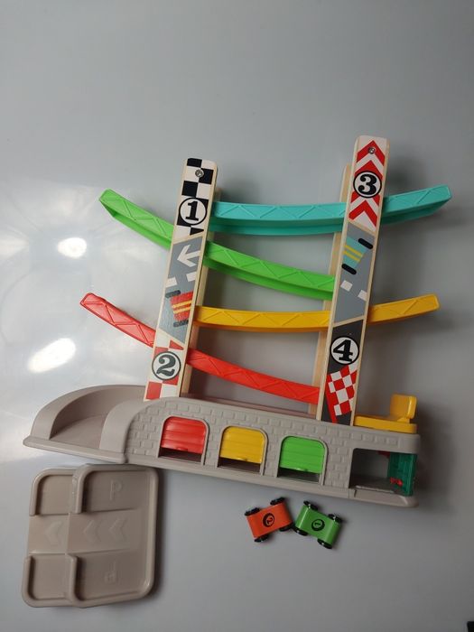 Tor samochodowy Top Bright 4 rampy z garażami I myjnią