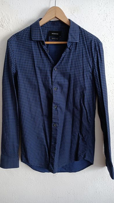 Koszula męska granatowa, S, Reserved