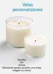 Velas para casa personalizaveis