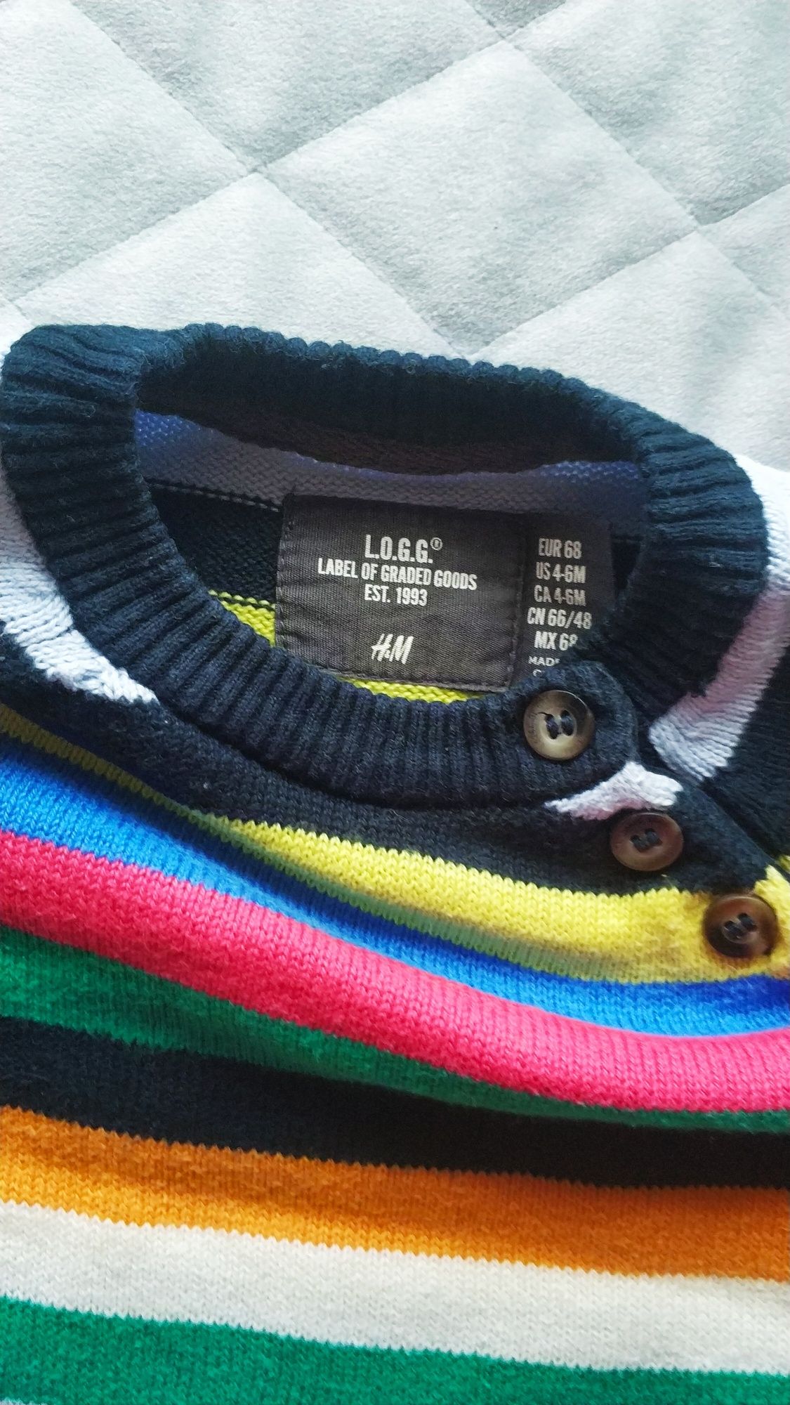 Sweter dla niemowlaka rozmiar 68 H&M