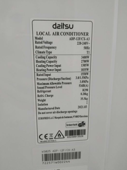Ar condicionado portátil