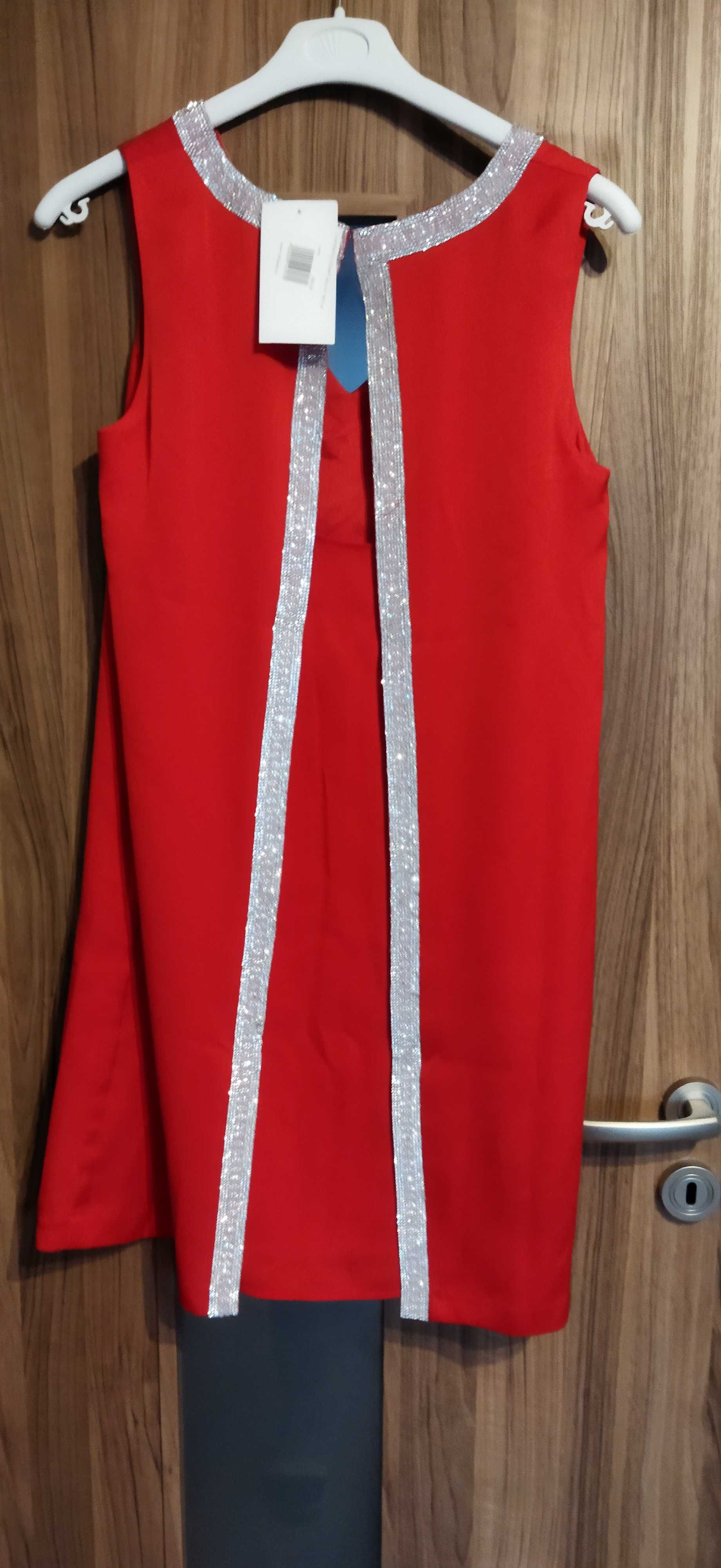 Sukienka czerwona r. 38