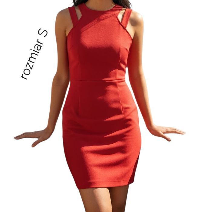 Czerwona sukienka Rozmiar s 36