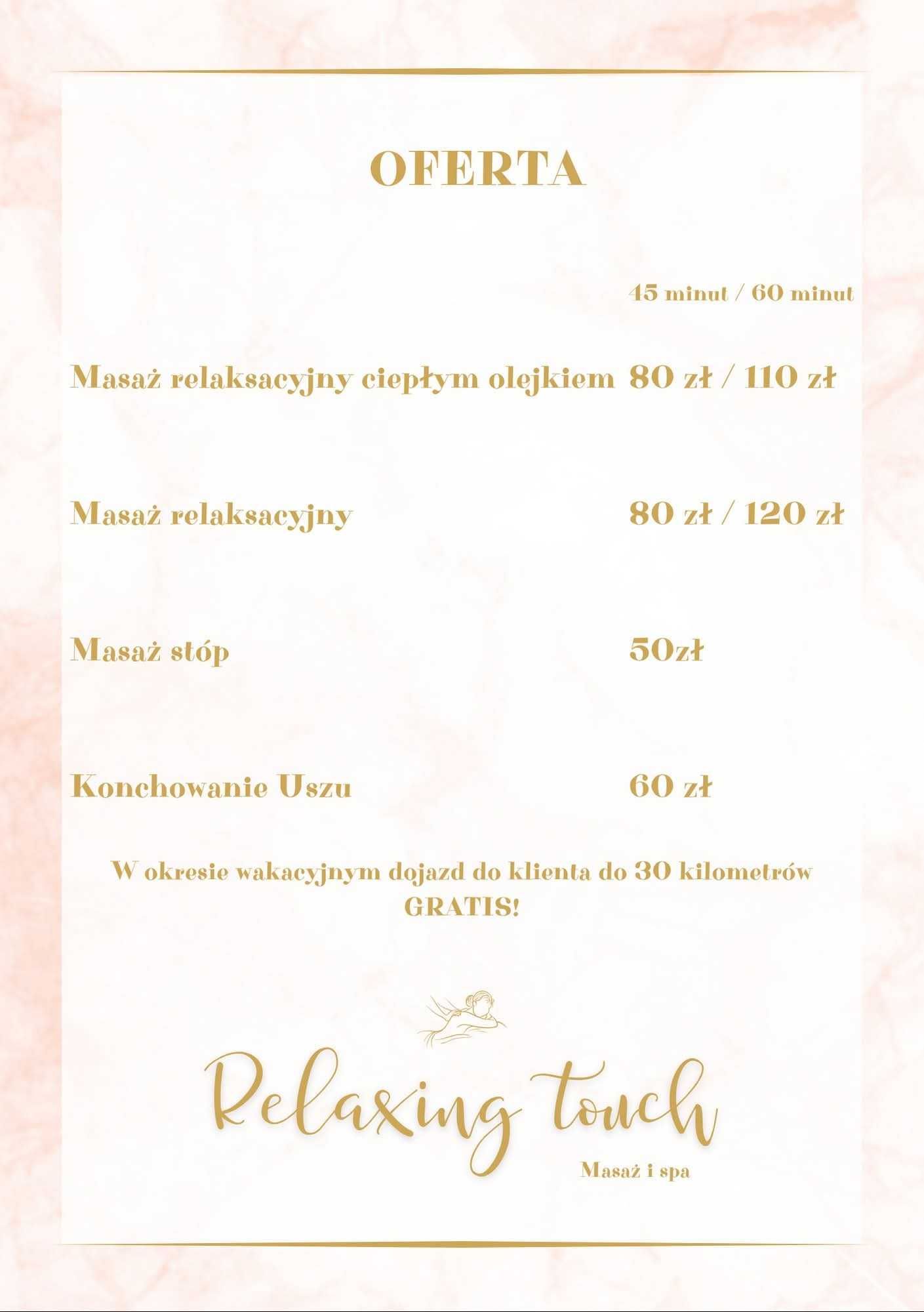 Masaże Relaksacyjne