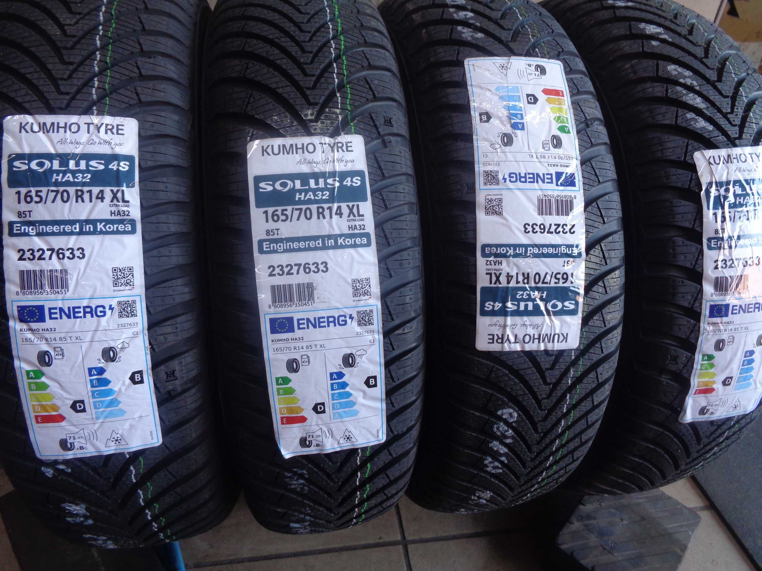 NOWE 165/70R14 KUMHO Solus 4S HA32 , Opony Całoroczne , Dobre recenzje