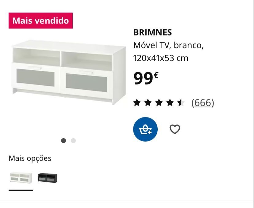 Móvel de Tv - Ikea (funcional mas com marcas de uso)