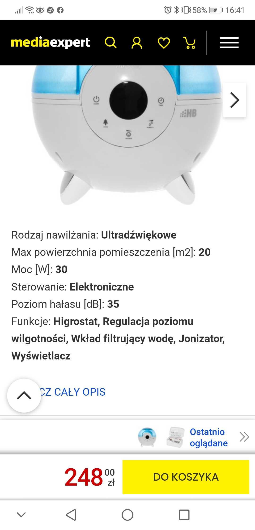 Oczyszczacz powietrza jonizator  Air Sonic HB