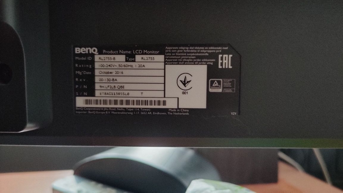 Monitor 27cali BenQ