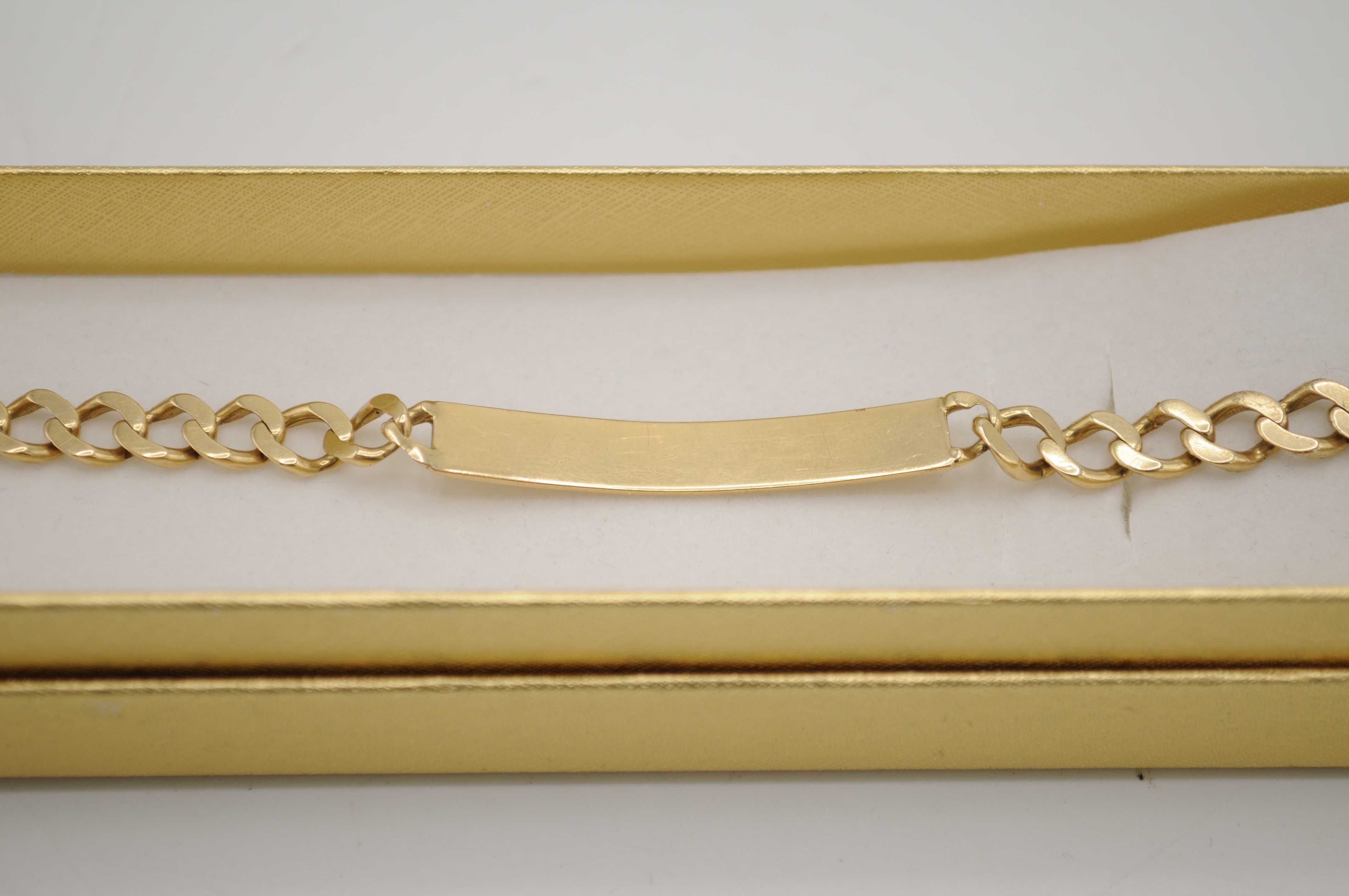 Złota bransoletka wyrób jubilerski 585 - 14,40 g.