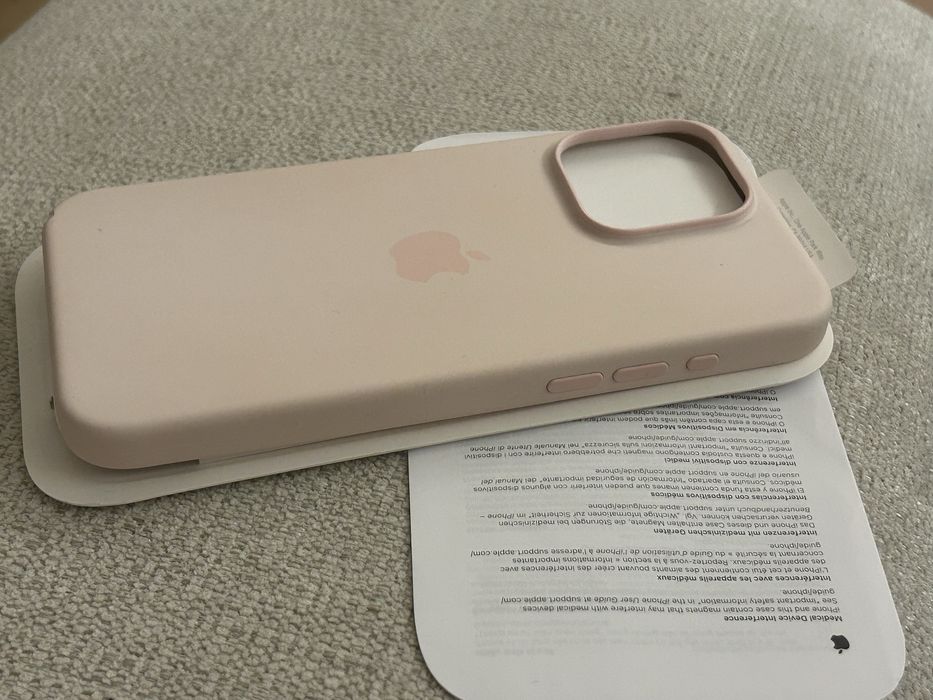 NOWE Etui APPLE Silicone Case MagSafe do iPhone 15 Pro Max Jasnoróżowy