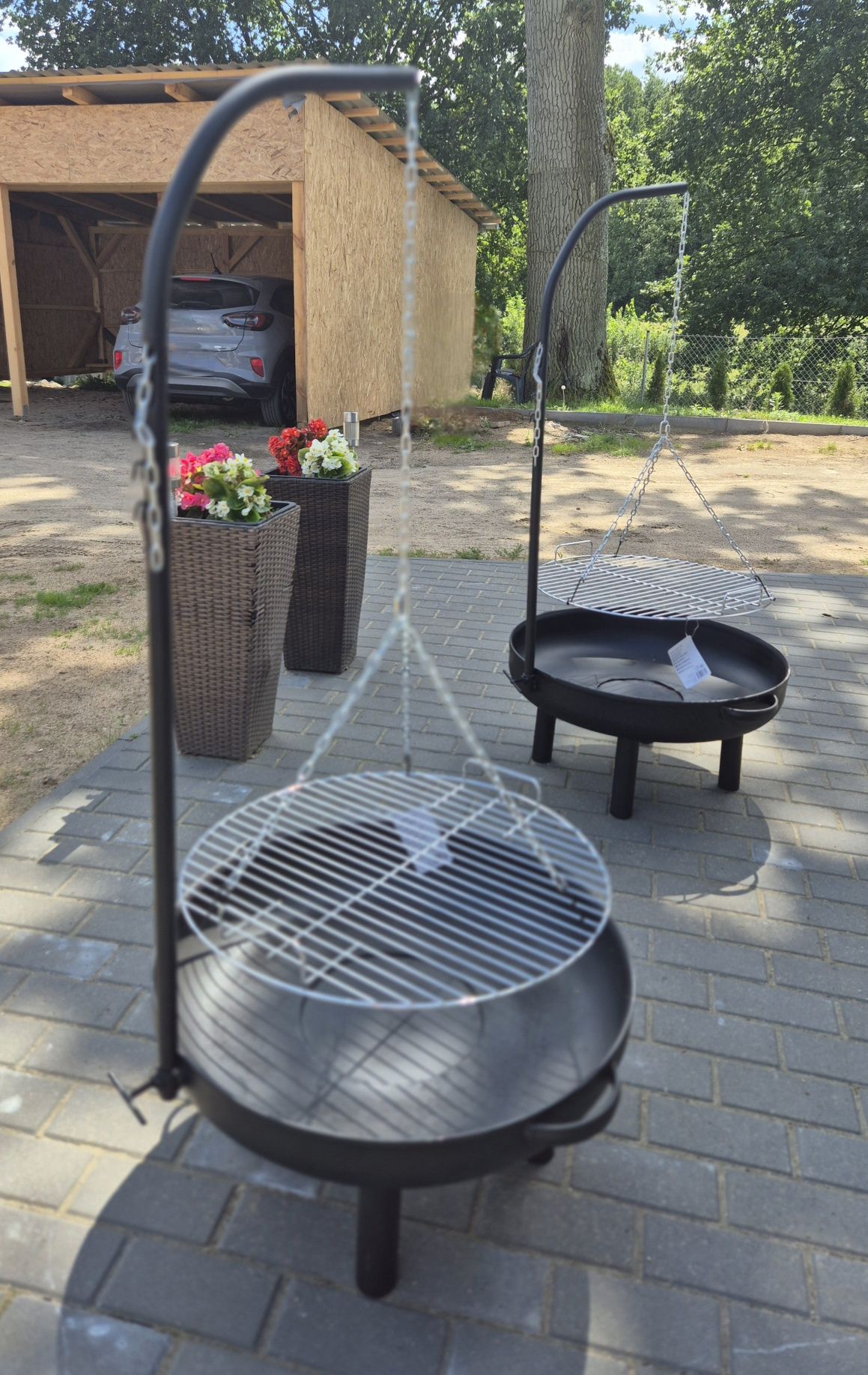Palenisko ogrodowe grill spawany na ognisko