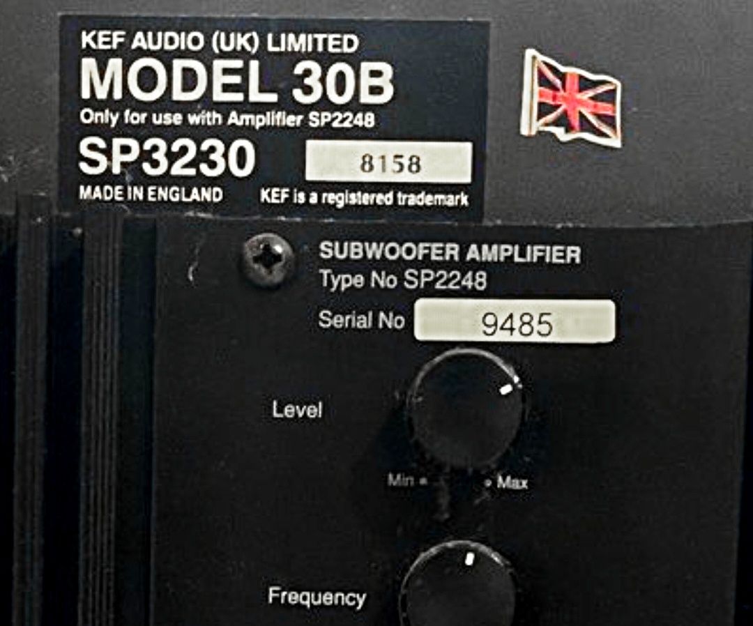 KEF 12' subwoofer ativo. model B30