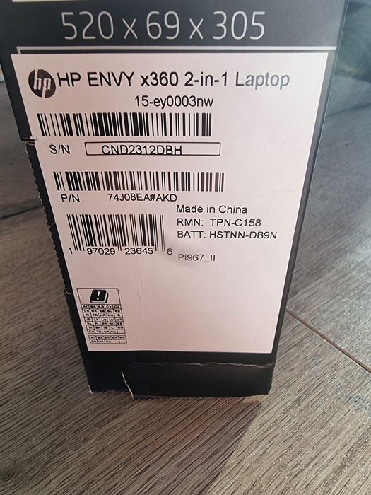Laptop 15" cali HP Envy x360 2in1 opcja tablet
