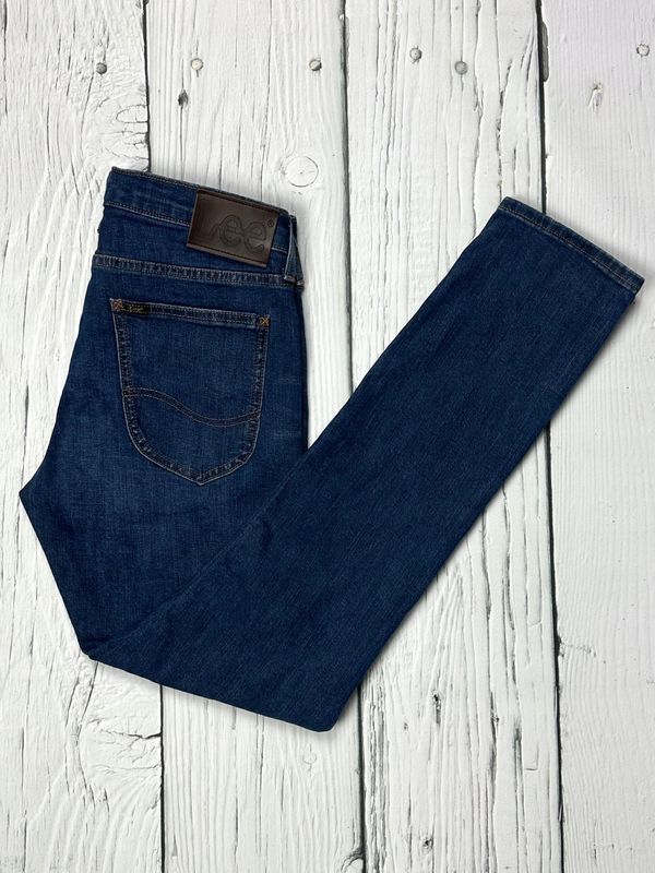 Lee Luke Jeansy Męskie Spodnie Slim Fit Logowane r. W30 L32