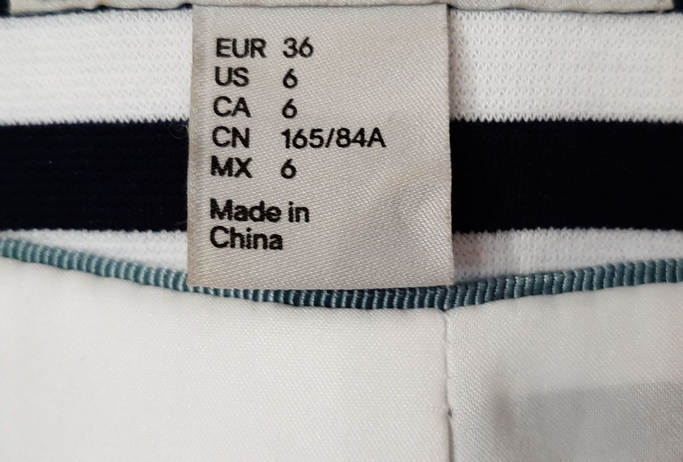 Marynarka H&M w granatowo-białe paski r.36