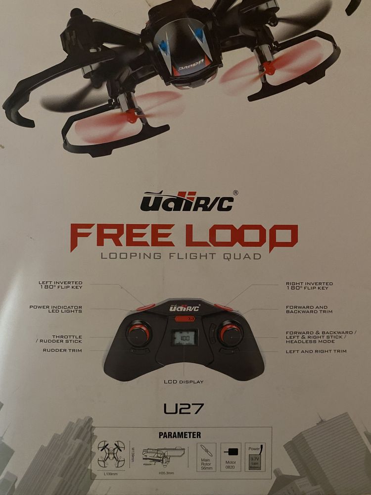 Квадрокоптер дрон UDIRC Free Loop U27