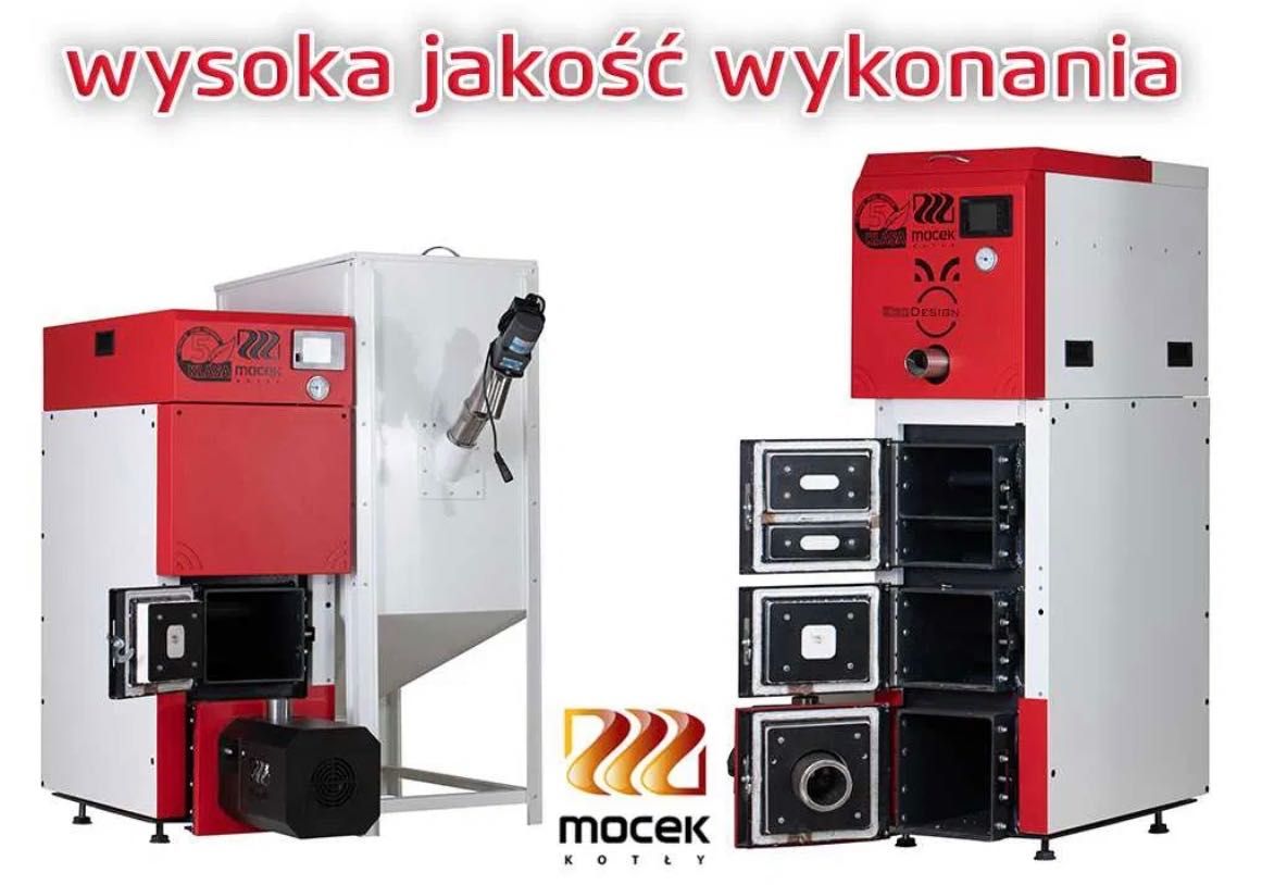 Kocioł Moceko Bio 12 kw 5 klasa pellet dotacja drewno piec Mocek ZUM