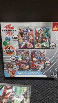 Puzzle 4 plansze Bakugan