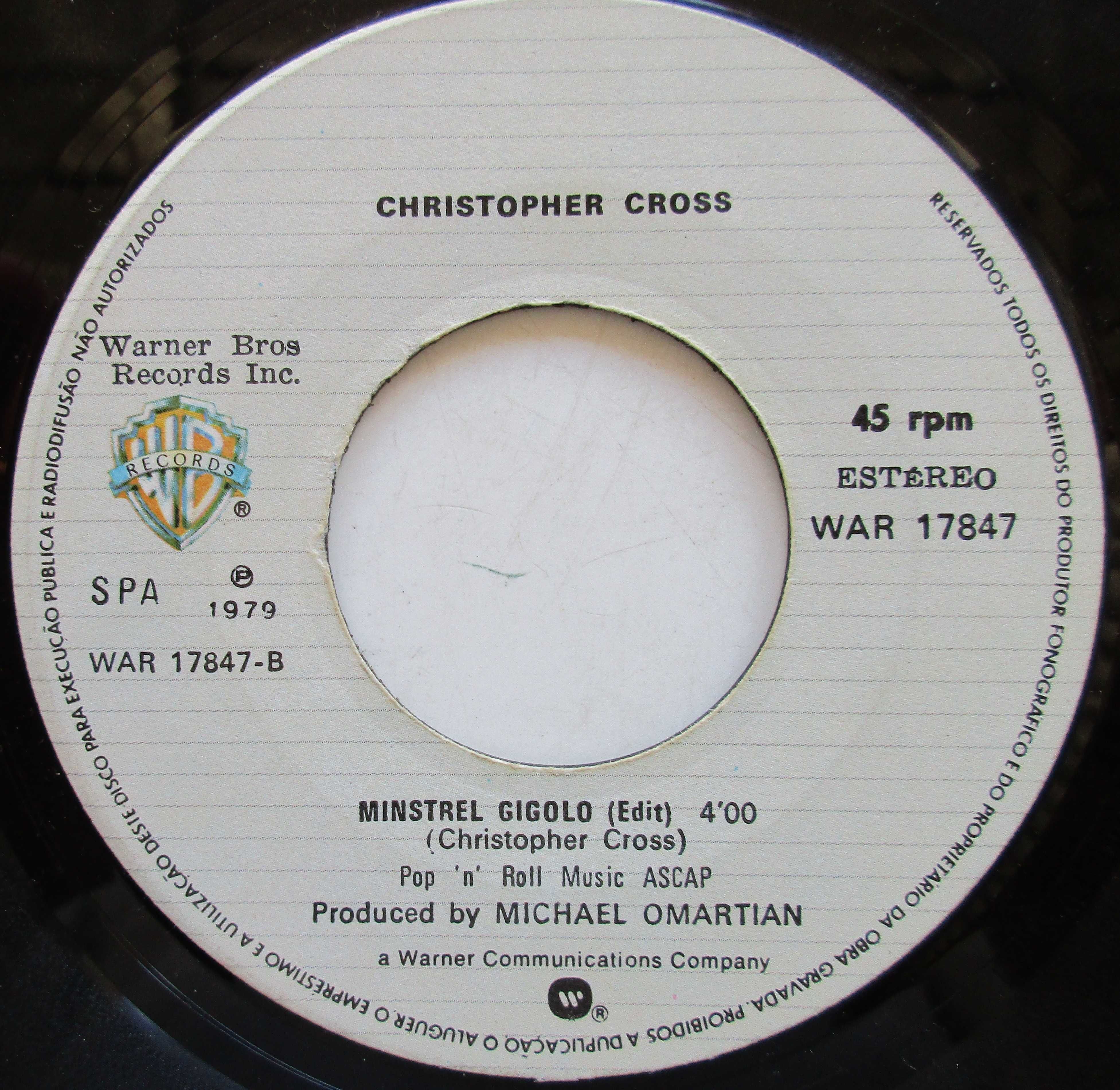 Christopher Cross - - - - - Arthur's Theme - - - - - Single
