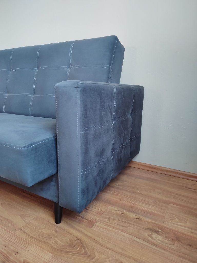 Sofa ciemna szara granatowa